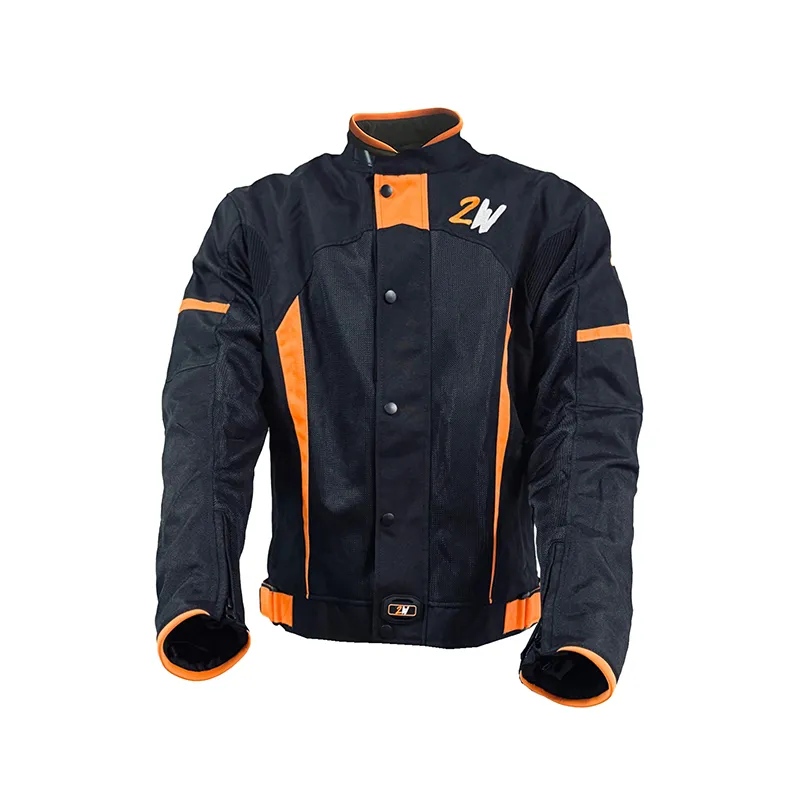 [Y592] CHAMARRA 2W SPIRIT NEGRO/NARANJA L